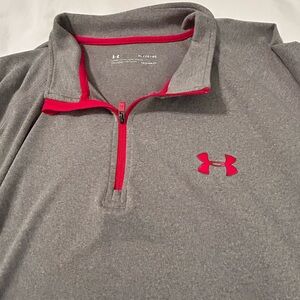 Under Armour Red and Gray HeatGear Top